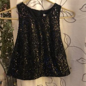 Sequin Blouse Top